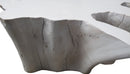 Modern Living Edge Teak Root Coffee Table White 106