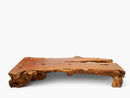 86 Inch Long Large One Slab Lychee Burl Coffee Table