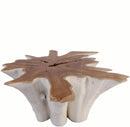 Z-Organic Teak Root Coffee Table with Two Tones 70