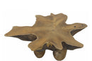 Small Living Edge Teak Coffee Table or Side Table