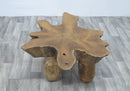 Small Living Edge Teak Coffee Table or Side Table