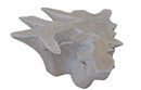 Organic Natural Wood with White Wash Teak Root  Coffee Table 80
