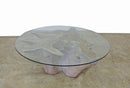 Organic Natural Wood with White Wash Teak Root  Coffee Table 80
