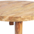 Round Modern Teak Coffee Table