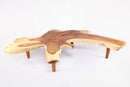 95" Long Free Form One Slab Living Edge Coffee Table 10
