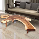 95" Long Free Form One Slab Living Edge Coffee Table 10