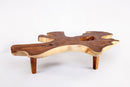 83" Long Free Form One Slab Living Edge Coffee Table 11