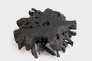 Round  Burnt Black Teak Root Coffee Table 18