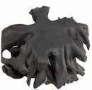 Round  Burnt Black Teak Root Coffee Table 19