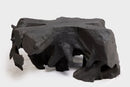Round  Burnt Black Teak Root Coffee Table 19