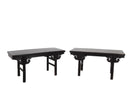 Z-Clouds Spandrels Antique Chinese Coffee Table or Accent Table, A Pair