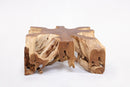 Square 36" Inch Organic Teak Root Coffee Table 53