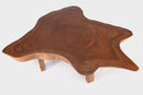 Modern Brown One Slab Living Edge Coffee Table 59