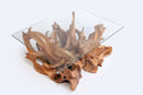 Rectangular Organic Sculptured Teak Root Based Coffee Table 6