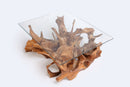 Rectangular Organic Sculptured Teak Root Based Coffee Table 6