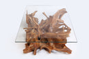 Rectangular Organic Sculptured Teak Root Based Coffee Table 6