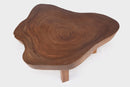 Modern Brown One Slab Living Edge Coffee Table 60