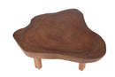 Modern Brown One Slab Living Edge Coffee Table 60