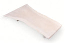 Modern 79" Inch White One Slab Living Edge Coffee Table 1