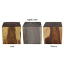 Haussmann Wood Cube Table 18x18x18 in Height Hollow inside Oak Oil