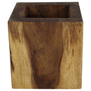 Haussmann Wood Cube Table 18x18x18 in Height Hollow inside Oak Oil