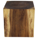 Haussmann Wood Cube Table 18x18x18 in Height Hollow inside Oak Oil
