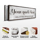 Custom Quote Sign
