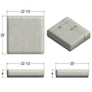 Outdoor-USA Ottoman/Bench 20L x 22.5W x 4D Replacement Cushions