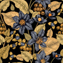 Dark Purple Flowers Wallpaper
