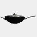 CXD DOU Ceramic Nonstick  Wok with Lid and Rack - 12.5" (32 cm), 5.3 QT (5 L)