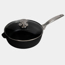 CXD DOU Ceramic Nonstick Saute Pan with Glass Lid