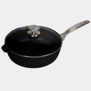 CXD DOU Ceramic Nonstick Saute Pan with Glass Lid