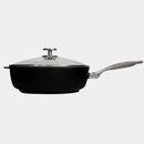CXD DOU Ceramic Nonstick Saute Pan with Glass Lid