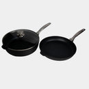 CXD DOU Ceramic Nonstick 3 Piece Set - 11" Fry and Saute Pan