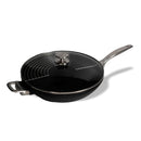 CXD DOU Ceramic Nonstick  Wok with Lid and Rack - 12.5" (32 cm), 5.3 QT (5 L)