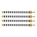 Cabana Stripes Crown Pen - Set of 12 | Giftable Pens | Novelty Office Desk Supplies