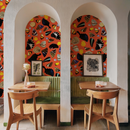 Butterfly Terrazzo Wallpaper, orange