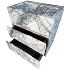 Calacatta Viola Marble Pedestal Sink - Handcrafted Stand Alone 20x30x34