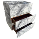 Calacatta Viola Marble Pedestal Sink - Handcrafted Stand Alone 20x30x34