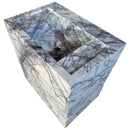 Calacatta Viola Marble Pedestal Sink - Handcrafted Stand Alone 20x30x34