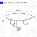 Calacatta Viola Acrylic Table