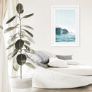 Surfing Wall Art Print. Surfers on Blue Waves