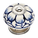 Mascot Hardware Camellia Washed 1-4/7 in. Blue Cabinet Knob (Pack of 10)