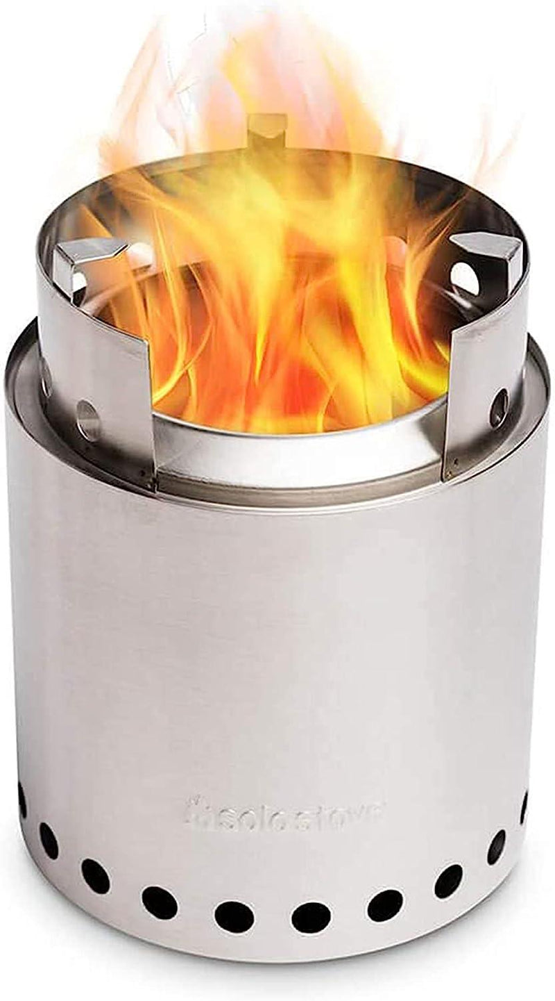 Solo Stove Lite/Titan/Campfire Camping Stove Portable Stove for Backpacking Outdoor Cooking Great Stainless Steel Camping Backpacking Stove Compact Wood Stove Design-No Batteries or Liquid Fuel Canisters Needed