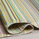 Cancun - Candy Striped Outdoor Rug for Patio