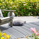Cancun - Midnight Striped Outdoor Rug for Patio