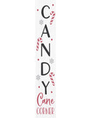 Candy Cane Christmas Porch Sign