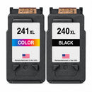 U.S. Remanufactured for Canon PG-240XL Black / CL-241XL Color Value Pack High Yield Ink Cartridges