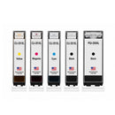 U.S. Remanufactured for Canon 1 PGI-250XL Black / CLI-251XL 1 Black and 3 Color Ink Cartridges 5-Pack