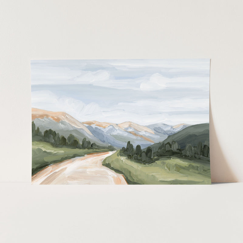 "Canyon Ridge Road I" Art Print